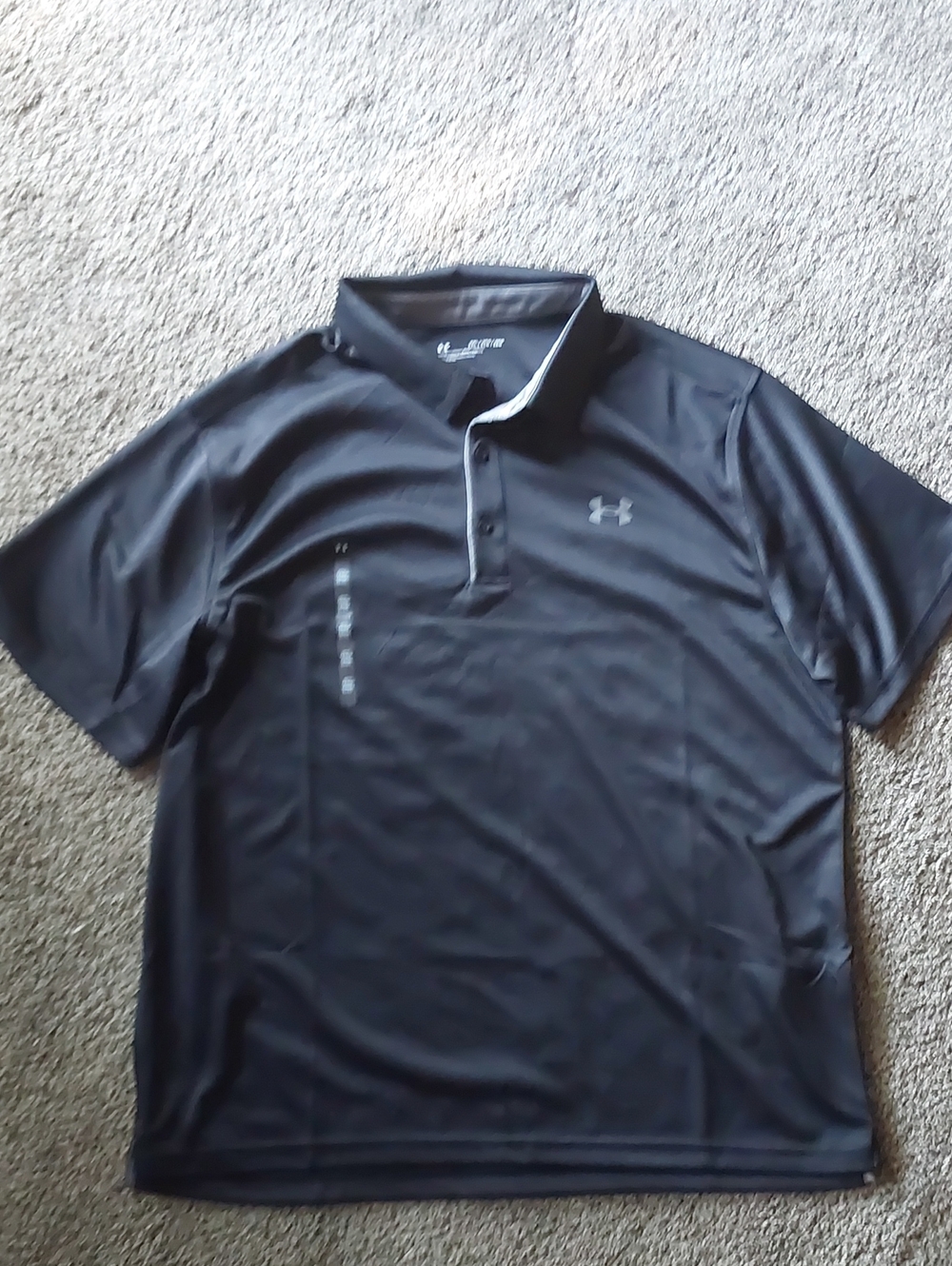 Under Armour Men’s Black Polo with Subtle Logo